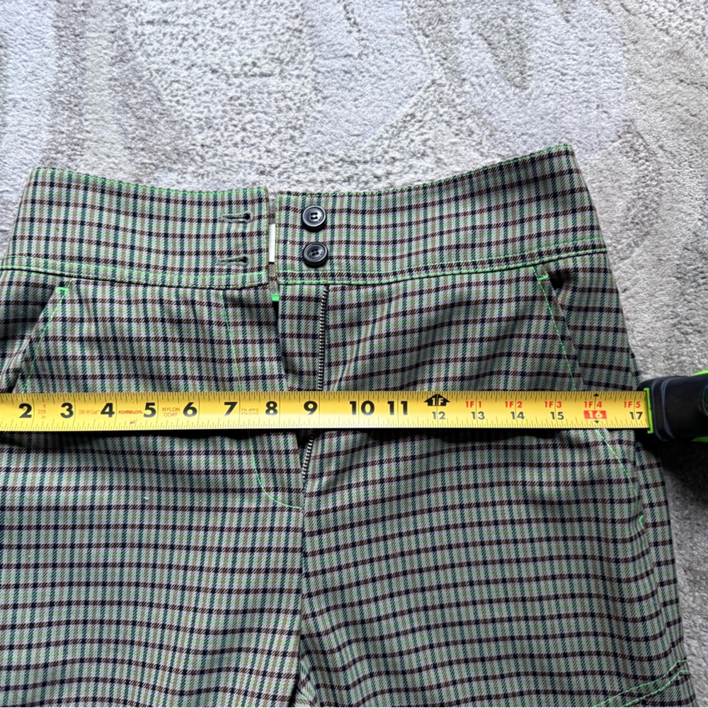 Andersson Bell Celina side pleat plaid green pants NWOT - Picture 14 of 16